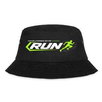 RUN Sprint Neon Racing Logo - Bucket Hat - black - Front - Lela (165cm)