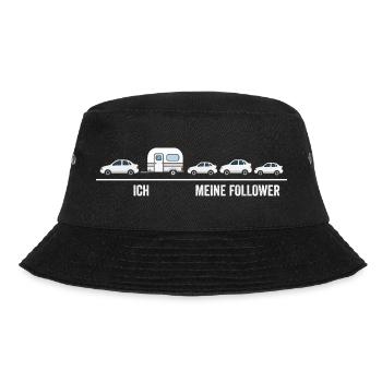 Ich meine Follower Karawane - Bucket Hat - Schwarz - Vorne