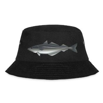 Seelachs_Natur - Bucket Hat - Schwarz - Vorne - Lela (165cm)