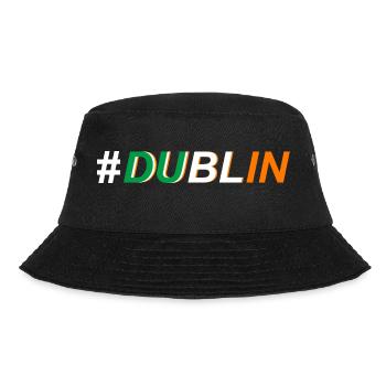 Dublin Ireland Island Cloverleaf - Bucket Hat - black - Front - Lela (165cm)