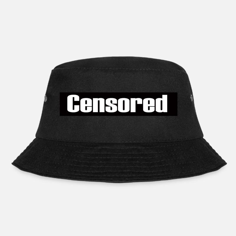 Censored - Zensiert - Bucket Hat - Schwarz