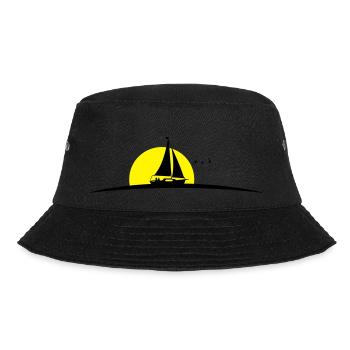 Segelboot - Bucket Hat - Schwarz - Vorne - Lela (165cm)