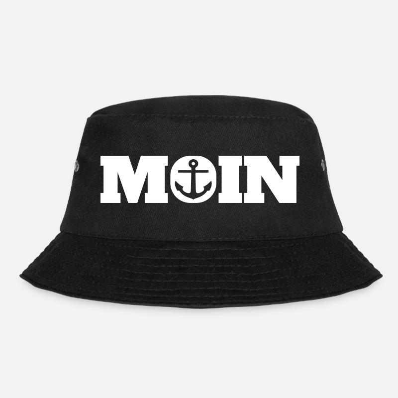 Moin mit Anker (D.I.Y.) - Bucket Hat - Schwarz