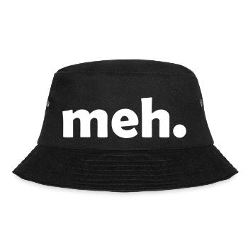 Meh | Sheep - Bucket Hat - black - Front - Lela (165cm)