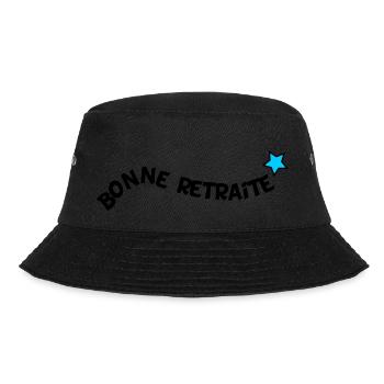 retirement. HAPPY RETIREMENT. HAPPY RETIREMENT - Bucket Hat - black - Front - Lela (165cm)