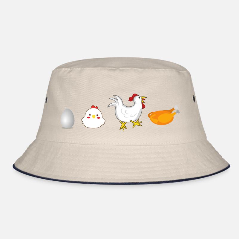 evolution Egg Hühnerhahn Henne original Bucket Hat