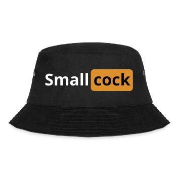 Small cock | porn logo | dumb design - Bucket Hat - black - Front - Lela (165cm)