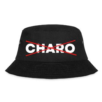 INTERDIT AU CHARO-TEE SHIRT HUMOUR - Bob - noir - Devant - Lela (165cm)