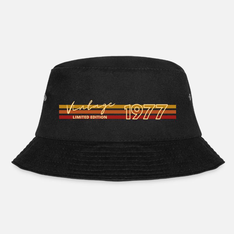 BORN IN 1977 - Bucket Hat - black