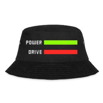 Power Drive - Bucket Hat - Schwarz - Vorne - Lela (165cm)
