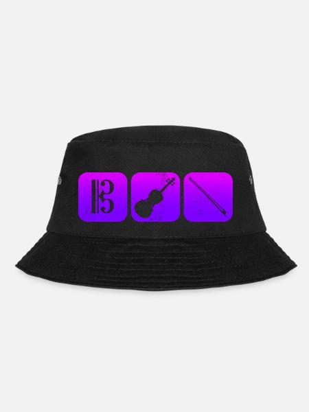Bratschenschlüssel Bratsche Viola Bratschist - Bucket Hat - Schwarz