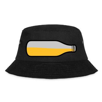 Lying beer bottle - Bucket Hat - black - Front - Lela (165cm)