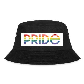 Pride rainbow white background - Bucket Hat - Schwarz - Vorne - Lela (165cm)
