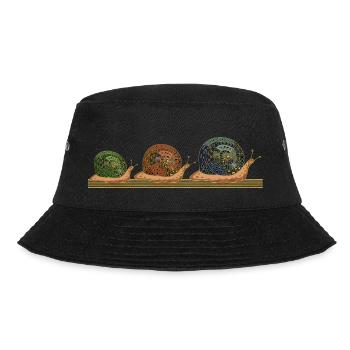 Schnecken - Bucket Hat - Schwarz - Vorne - Lela (165cm)