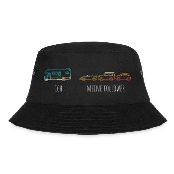 Ich meine Follower Wohnmobil Wohnwagen Spruch - Bucket Hat - Schwarz - Vorne - Lela (165cm)