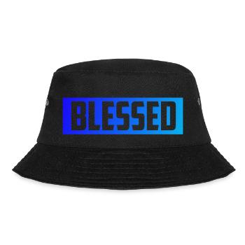 Gesegnet glücklich und zufrieden! - Bucket Hat - Schwarz - Vorne - Lela (165cm)