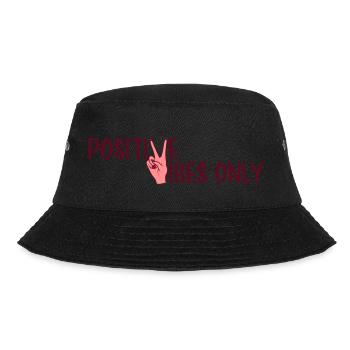 Positive Vibes Only Girl - Bucket Hat - black - Front - Lela (165cm)