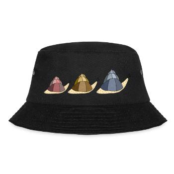 Schnecken - Bucket Hat - Schwarz - Vorne - Lela (165cm)