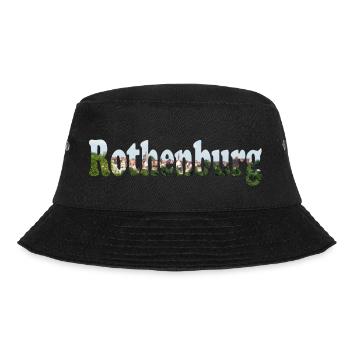 Mittelalterliche Stadt Rothenburg Tauber - Bucket Hat - Schwarz - Vorne - Lela (165cm)
