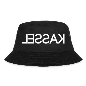 Kassel - seitenverkehrt - Bucket Hat - Schwarz - Vorne - Lela (165cm)
