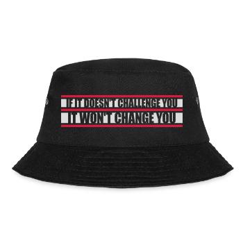 Workout Fitness Motivation Quote - Bucket Hat - black - Front - Lela (165cm)