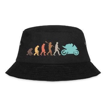 Motorcycle Evolution Vintage Shadow Biker - Bucket Hat - Schwarz - Vorne - Lela (165cm)