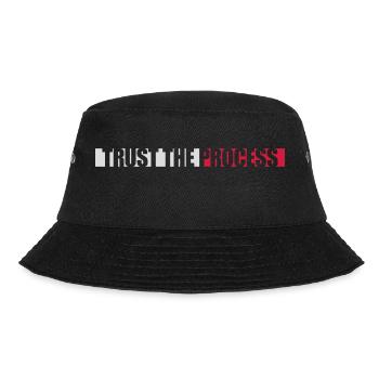 trust the process Quote - Bucket Hat - black - Front - Lela (165cm)