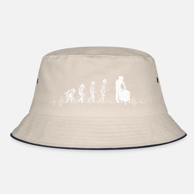 Evolution Imker Shirt - Geschenk Bienenzüchter Ges Bucket Hat