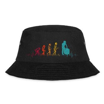 Imker Bienen Evolution Bienen Flüsterer Imker Gesc - Bucket Hat - Schwarz - Vorne - Lela (165cm)