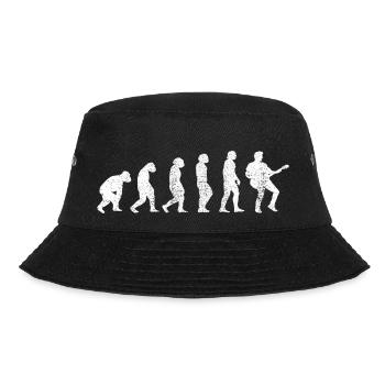 Gitarre Musiker Gitarrist Musik Gitarristin Band - Bucket Hat - Schwarz - Vorne - Lela (165cm)