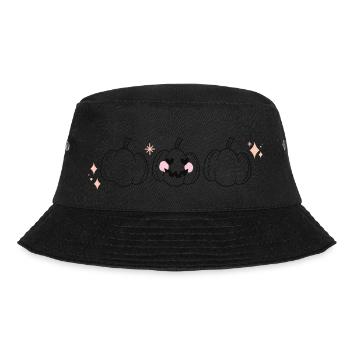 Halloween PNG PINK PUMPKINS - Bucket Hat - black - Front - Lela (165cm)