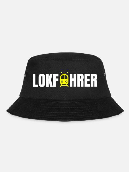 Lokführer Design - Bucket Hat - Schwarz