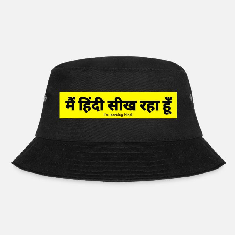 Hindi - Bucket Hat - Schwarz