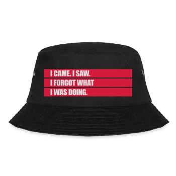 I came saw forget - Bucket Hat - Schwarz - Vorne - Lela (165cm)
