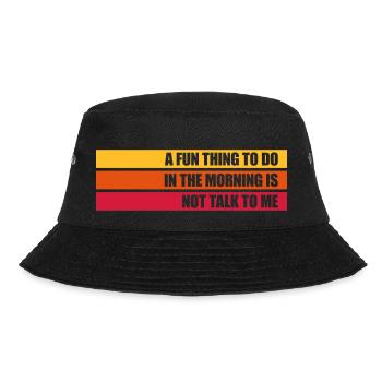 not talk to me - Bucket Hat - black - Front - Lela (165cm)
