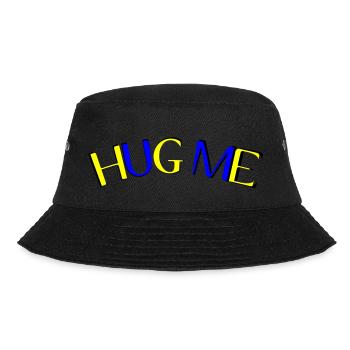 hug me - Bucket Hat - Schwarz - Vorne - Lela (165cm)