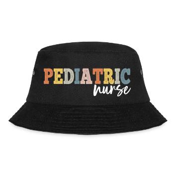 Pediatric Nurse Pediatric Nurse RN LPN - Bucket Hat - black - Front - Lela (165cm)