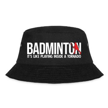 Badminton - Bucket Hat - Schwarz - Vorne - Lela (165cm)