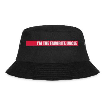 im the favorite uncle - Bucket Hat - Schwarz - Vorne - Lela (165cm)