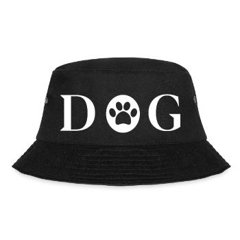 Dog Hund - Bucket Hat - Schwarz - Vorne - Lela (165cm)
