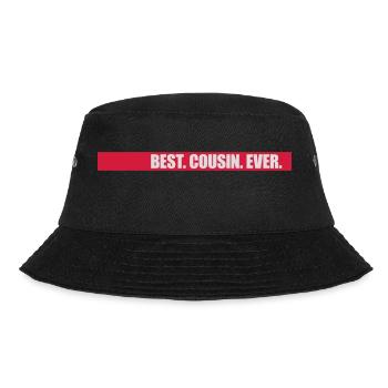 best cousin ever quote - Bucket Hat - black - Front - Lela (165cm)