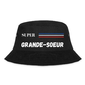 super grande-sœur - t-shirt assorti - Bob - noir - Devant - Lela (165cm)