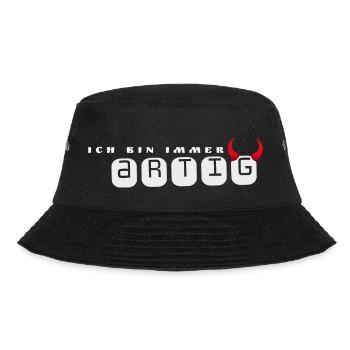 I am kind - Bucket Hat - black - Front - Lela (165cm)