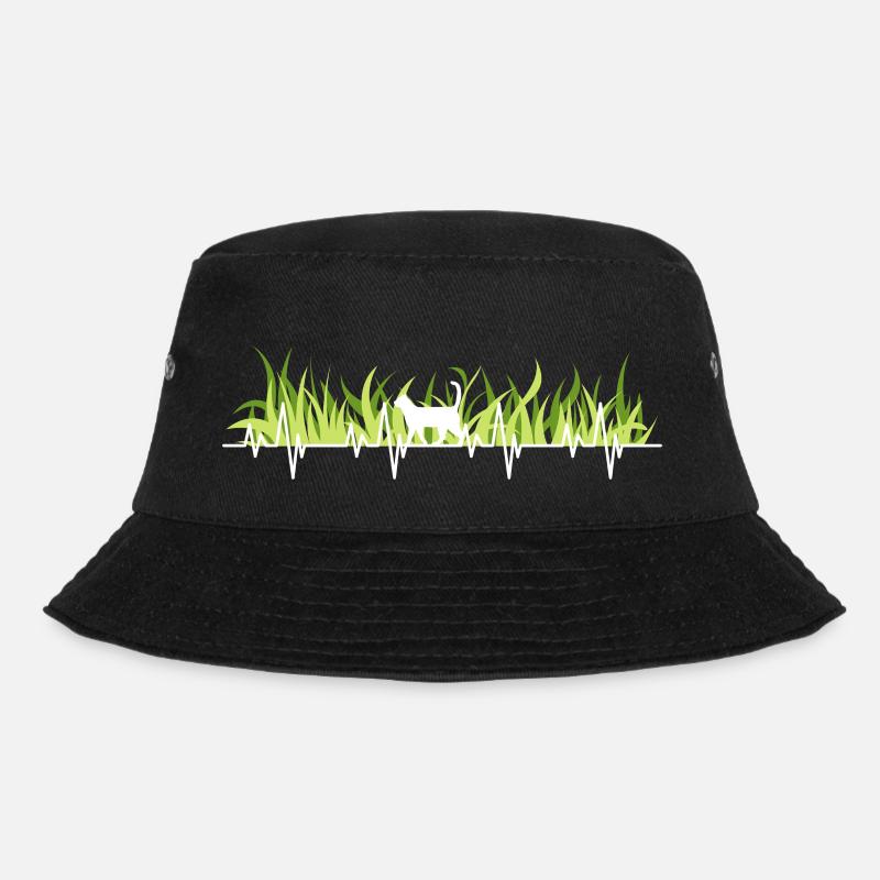 Katze Herzschlag Katzenhalter - Bucket Hat - Schwarz