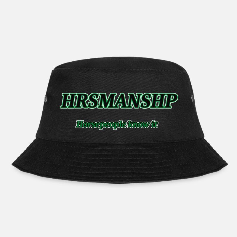 hrsmanshp /Horsemanship - Bucket Hat - Schwarz