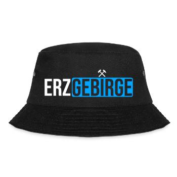 Erzgebirge Bergbau Logo - Bucket Hat - Schwarz - Vorne - Lela (165cm)