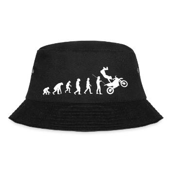 Motocross evolution - Bucket Hat - Schwarz - Vorne - Lela (165cm)