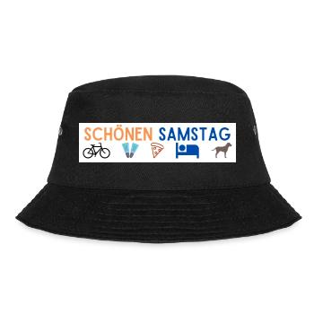 schönen samstag - Bucket Hat - Schwarz - Vorne - Lela (165cm)