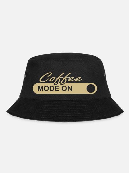 Coffee Mode On - Bucket Hat - Schwarz