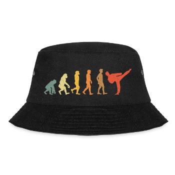 Capoeira Martial Arts Vintage Retro - Bucket Hat - black - Front - Lela (165cm)